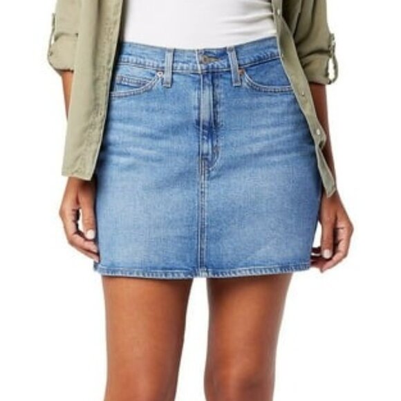 Signature by Levi Strauss & Co. Heritage Denim Jean Mini Skirt Coastal Cowgirl - Picture 3 of 14